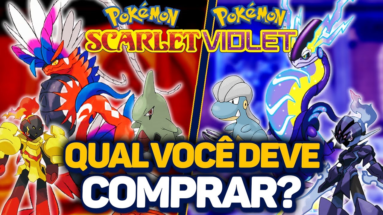 Todos os Pokemons exclusivos de Pokemon Scarlet & Violet