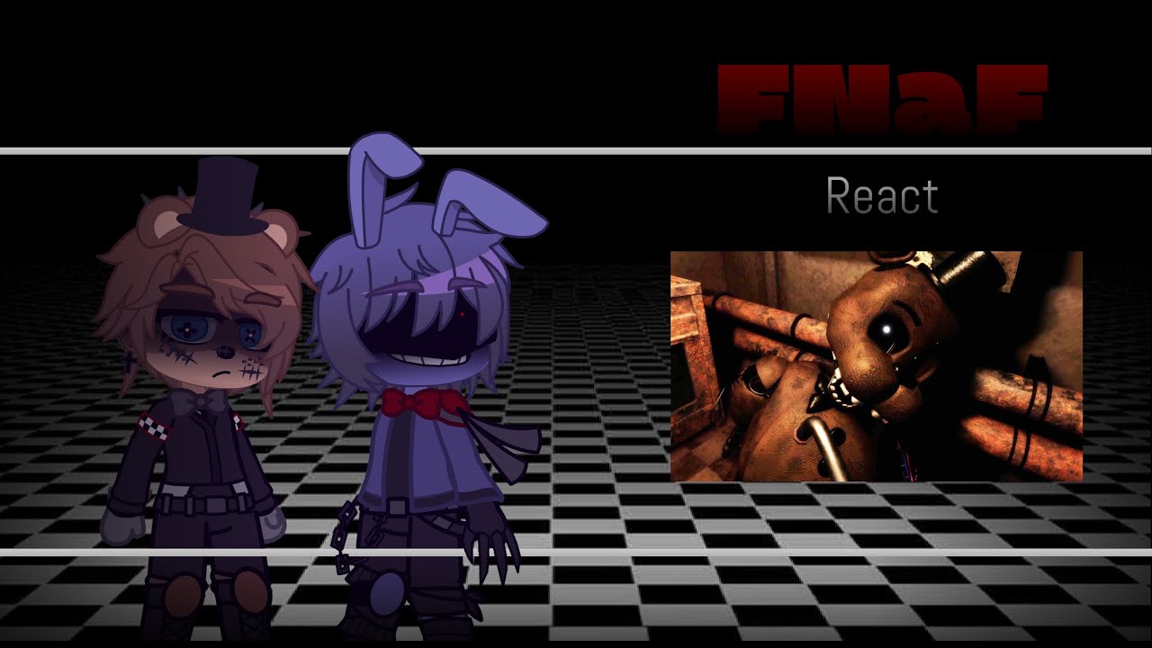 [RUS🇷🇺/ENG🇺🇸] ☆ FNaF 1&2 React to FNaF 2 Reimagined - Freeing Soul from All Animatronis Cutcenes ✩