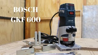 Como usar la router o fresadora de palma  Bosch GKF 600