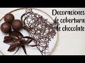 DECORACIONES DE COBERTURA DE CHOCOLATE