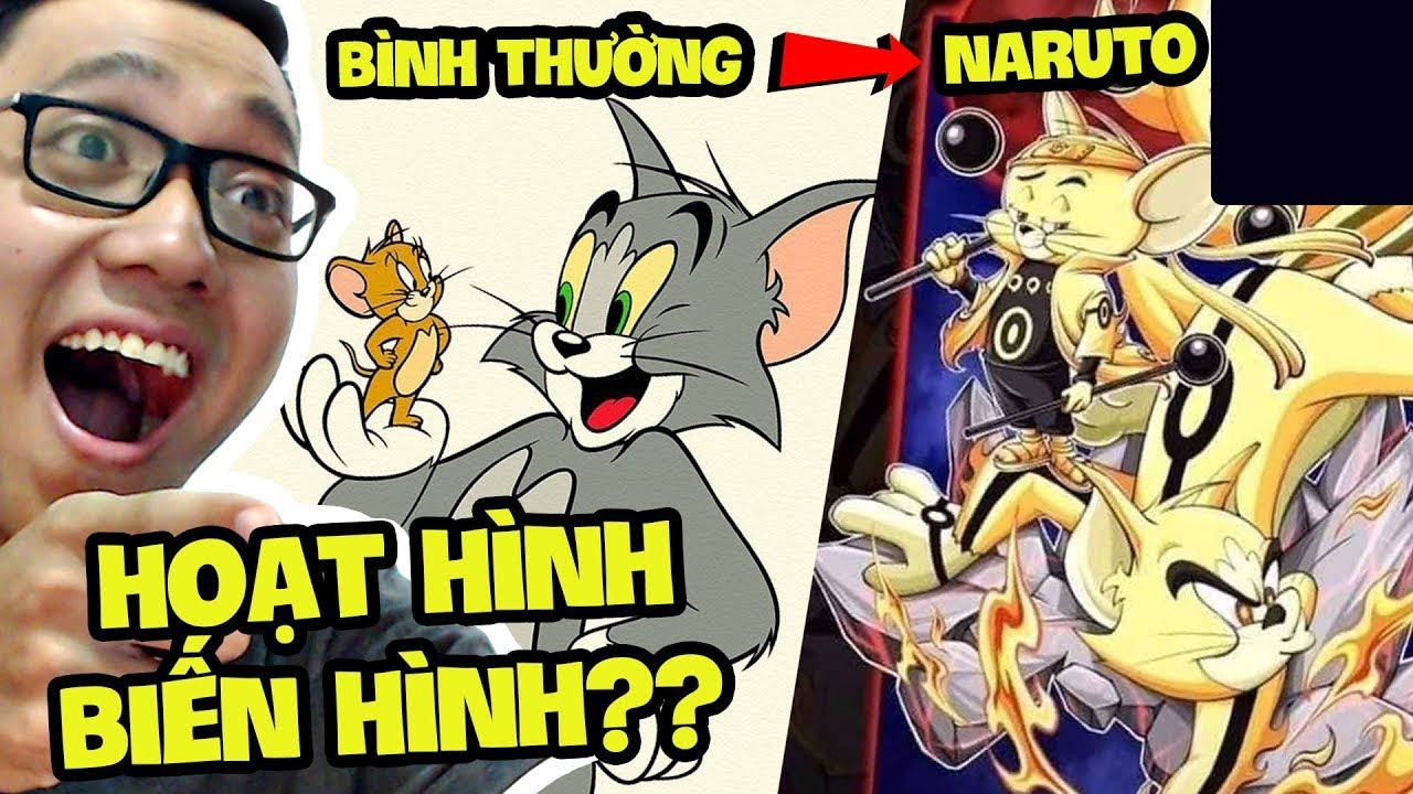 NHÂN VẬT HOẠT HÌNH BIẾN THÀNH NARUTO!!! (Sơn Đù Vlog Reaction) - YouTube