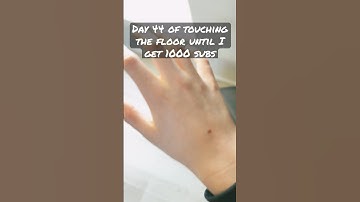 Day 44 of touching the floor until I get 1000 subs