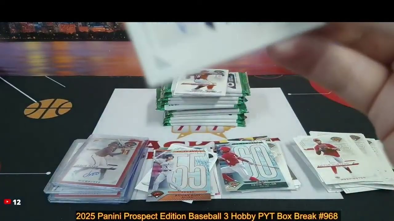 3-25-26 2025 Panini Prospect Edition Baseball 3 Hobby PYT Box Break #968 -12 AUTO BREAK!