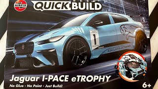 Opening and assembling Airfix Quickbuild set Jaguar I-Pace eTrophy