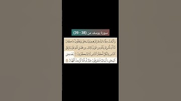 سورة يوسف من (38 - 39) |القارئ الشيخ : سعد الغامدي#سعدالغامدي #القران_نور_حياتي #القرآن_حياة #القرآن