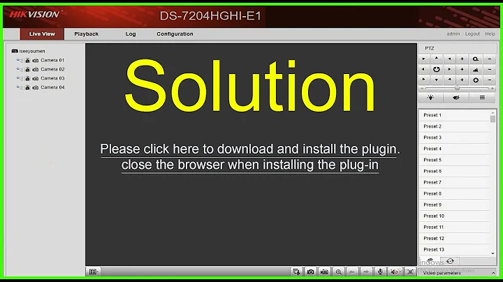Solution Please click here to download and install the plug-in.