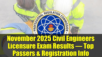 November 2025 Civil Engineers Licensure Exam Results – Top Passers & Registration Info