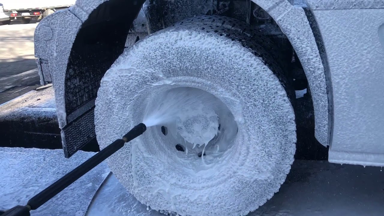 JET KÖPÜK İLE TIR YIKAMAK ! | Satisfying FOAM | How to clean truck with snow foam ? | detailing ASMR