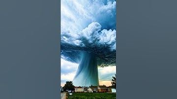Tornado in the village #aiart #tornado #shortsfeed #storm
