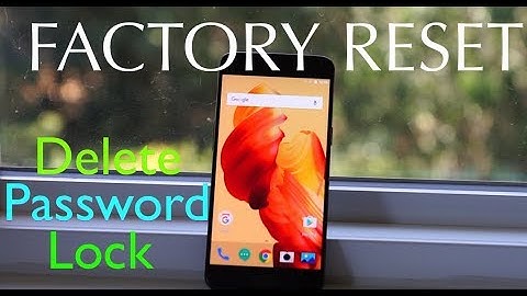 Oneplus 5 Factory Reset Android Phone