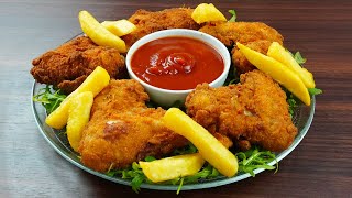 طريقة عمل كرسبي اجنحة الدجاج الحارة اللذيذة II شيف عمر -  The Perfect Fried HOT Wings recipe