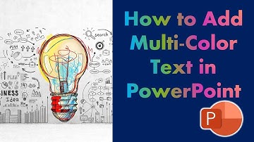 How to Add Multi Color Text in PowerPoint #PowerPointTutorial #MulticolorText #GradientText #tips