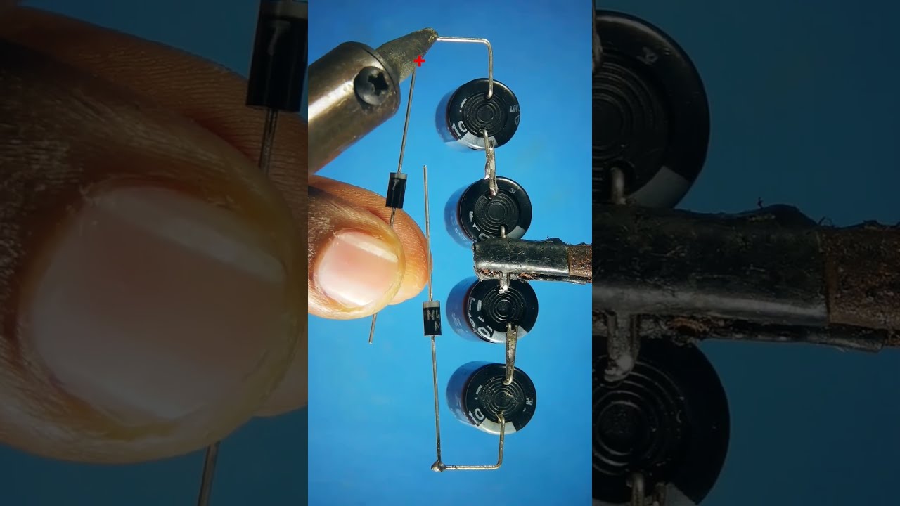Voltage Hack Diodes And Capacitors For Power Increase Easy DIY