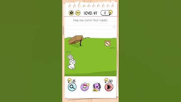 Help me catch that rabbit # level 97 # Brain test # please like and subscribe