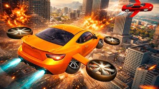 Flying Car Adventure ✈️- Car Stunts Tracks Racing 3D - Android GamePlay screenshot 4