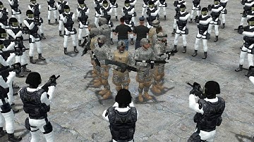 GTA V MILITARY VS SCP GUARD ALPHA!! Garrys Mod Sandbox