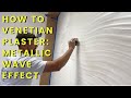 How to Create Metallic Wave effect Wall with Venetian Plaster!