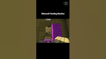 Minecraft Build Hacks | Vending Machine | MCPE | #shorts #minecraft #mcpe