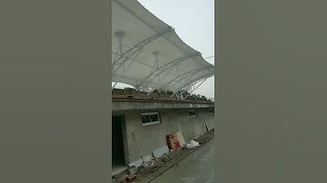 Grandstand tensile membrane structure