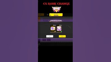 NEW CS RANK SEASON CHANGE GRANDMASTER TO DIMOND 5 🤯#freefire #csrank #change #shortfeed #viralshort