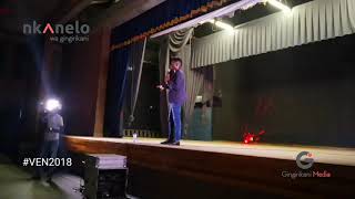 Chavi CMC on stage at VEN2018 |V. Engineering Comedy Night |Nkanelo Wa Gingirikani