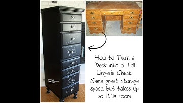 My Repurposed Life how to make a tall chest from an old desk