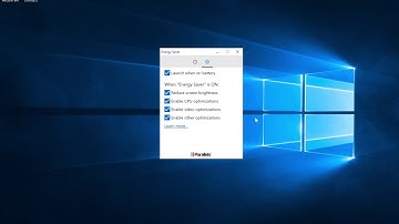Energy Saver - Parallels Toolbox for Windows