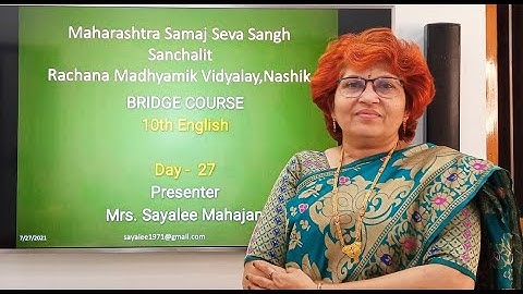 Bridge Course 10th English Day 27,27 July 2021 Topic- @tips for effective conversation with answers