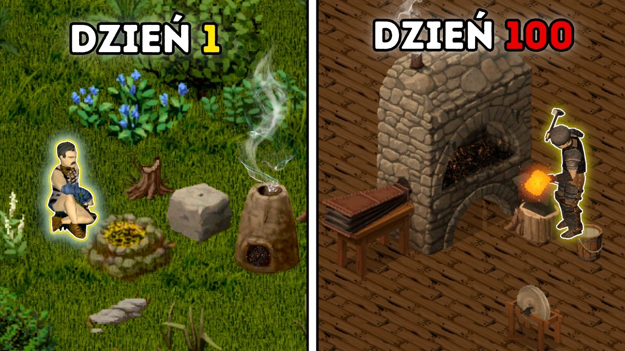 Przeżyłem 100 dni w lesie w Project Zomboid robiąc wszystko sam