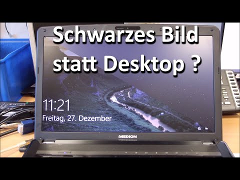 Schwarzer Anmeldebildschirm bei Windows 10