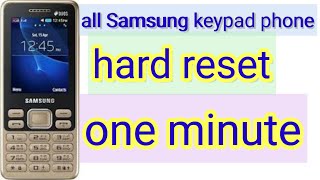 All Keypad Phone Samsung Hard Reset
