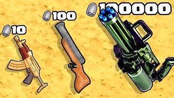 Weapon Craft Run - Level Up Gun Max Level Gameplay (Merge Weapon Master)