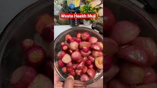 Woste Haakh Muji ( red spinach with Radish) kashmir kashmiri wazwaan