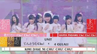 Video thumbnail of "【Stage Unit Performance】 AKB48 X JKT48 – Kimi Dake ni Chu! Chu! Chu!"