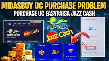 midasbuy uc purchase problem | jazz billing not showing in play store | purchase uc easypaisa