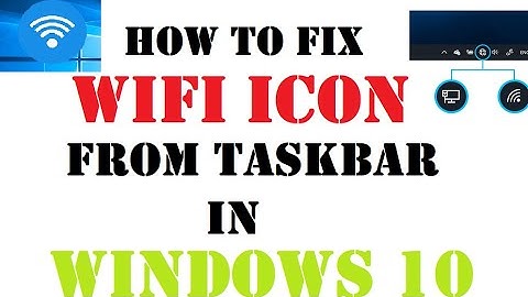 How To Fix WiFi icon Missing from taskbar in Windows 10 [3 Fixes] | #MKcomputertech