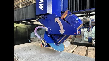 4 axis bridge saw stone cutting machine