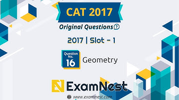 CAT 2017 Quant Question Solved By Ajay Sharma | Question - 16 Geometry