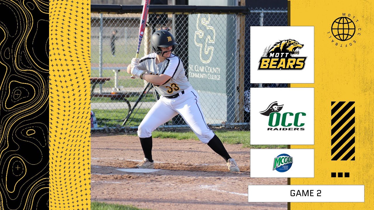 Mott Community College softball vs. Oakland CC (Game 2) YouTube