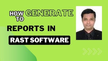 RAST- Risk analysis screening tool software.How to generate report Tutorial Sem VII ,HARA Subjec