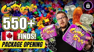 AMAZING RARE CANADA GOGOs! (HUGE 550+ Crazy Bones lot) | Lockdown Package Opening