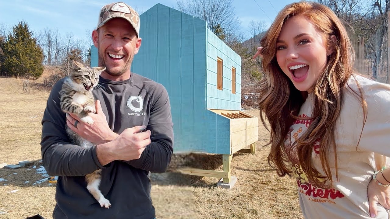 Week 1 of our Homesteading Journey! Chicken Coop Build, Spring Cleaning the Farmhouse + Vlog