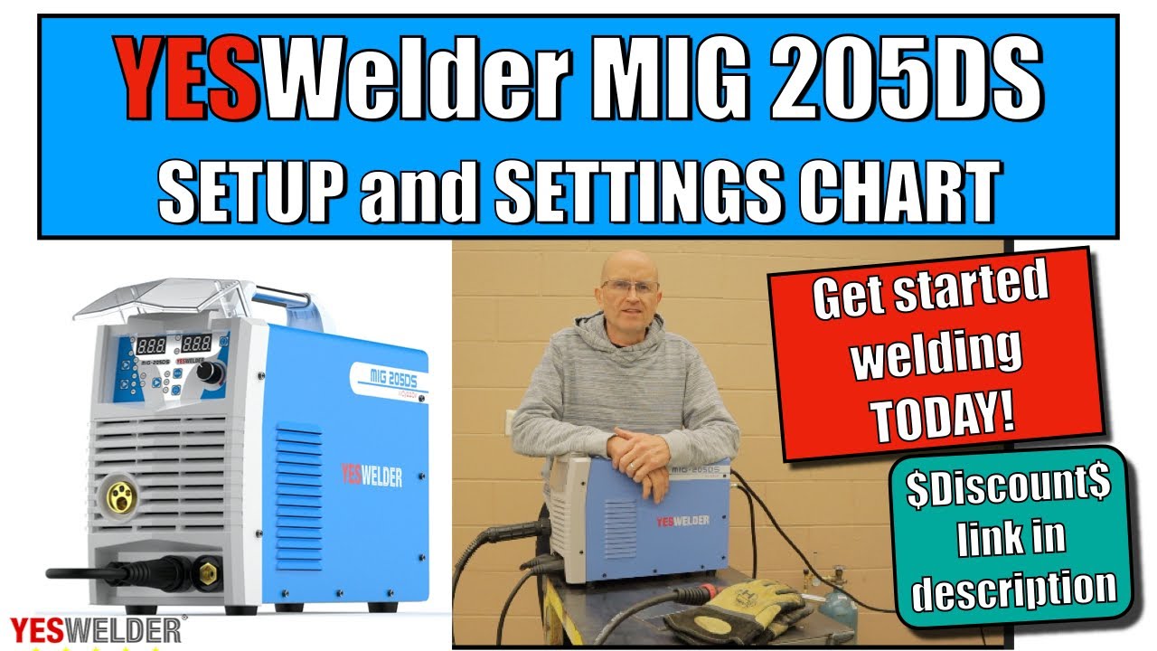 YesWelder MIG 205DS Welder Set up and Settings - Yes Welder DISCOUNT