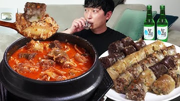 해장이 필요할 땐 얼큰 순대국밥!! 결국 해장술까지...(Ft.토종순대, 대파김치) 혼술 먹방 Sundae gukbap MUKBANG ASMR EATINGSHOW