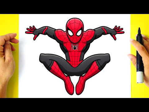 Como DESENHAR o HOMEM-ARANHA - Como DIBUJAR a SPIDERMAN - How To DRAW SPIDER-MAN - No Way Home