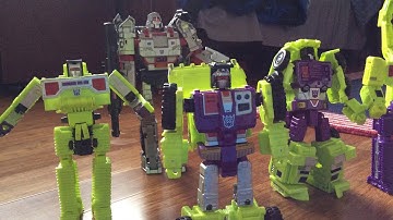 Transformers devastator 2015 combiner wars toy stop motion video