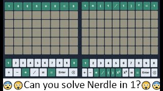 Could this be the hardest Nerdle EVER? - Nerdle Tips and Tricks: Day 1