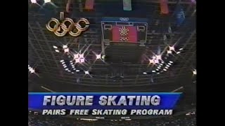 Pair's Long Program - 1988 Calgary Winter Olympic Games, Figure Skating (US, ABC)