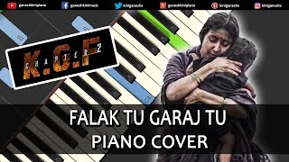 Falak Tu Garaj Tu Song KGF Chapter 2 Piano Cover Chords Hindi Music Instrumental Tutorial By Ganesh