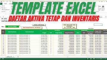 TEMPLATE EXCEL - Penyusutan Aktiva Tetap dan Inventaris (SIAP PAKAI)